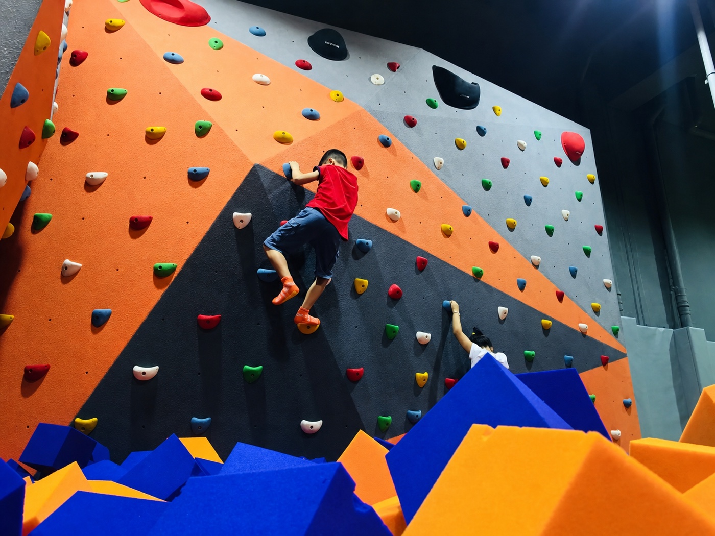 Indoor adventure climbing wall